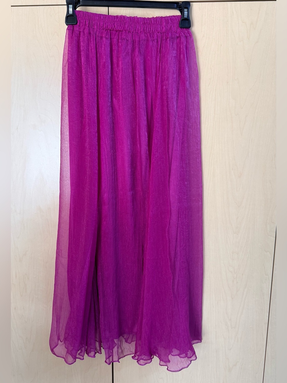 HONG YIYOU PIN Magenta Maxi Skirt